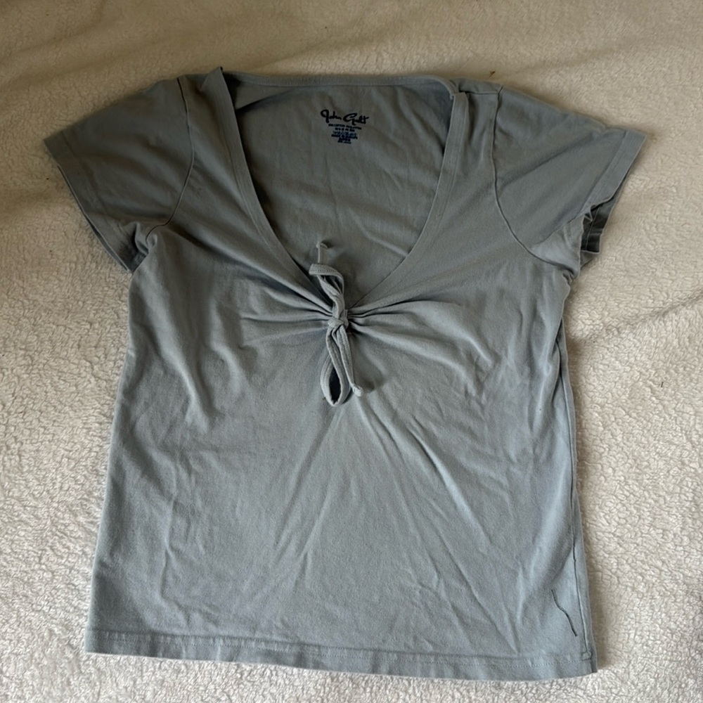 Brandy Melville blue tie top